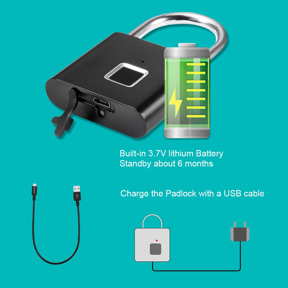 Keyless USB Charging Fingerprint