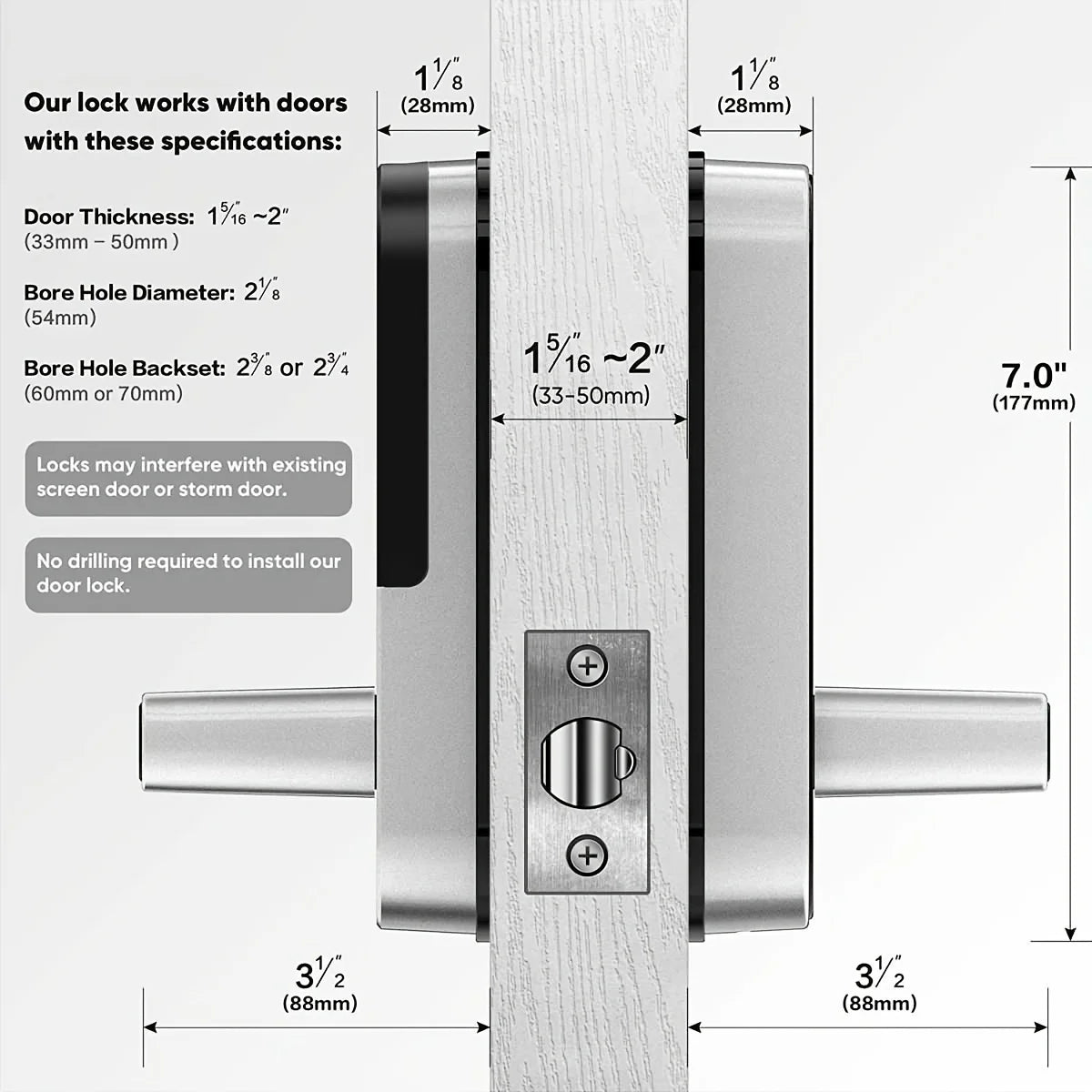 Fingerprint Door  Keyless WIFI Digital